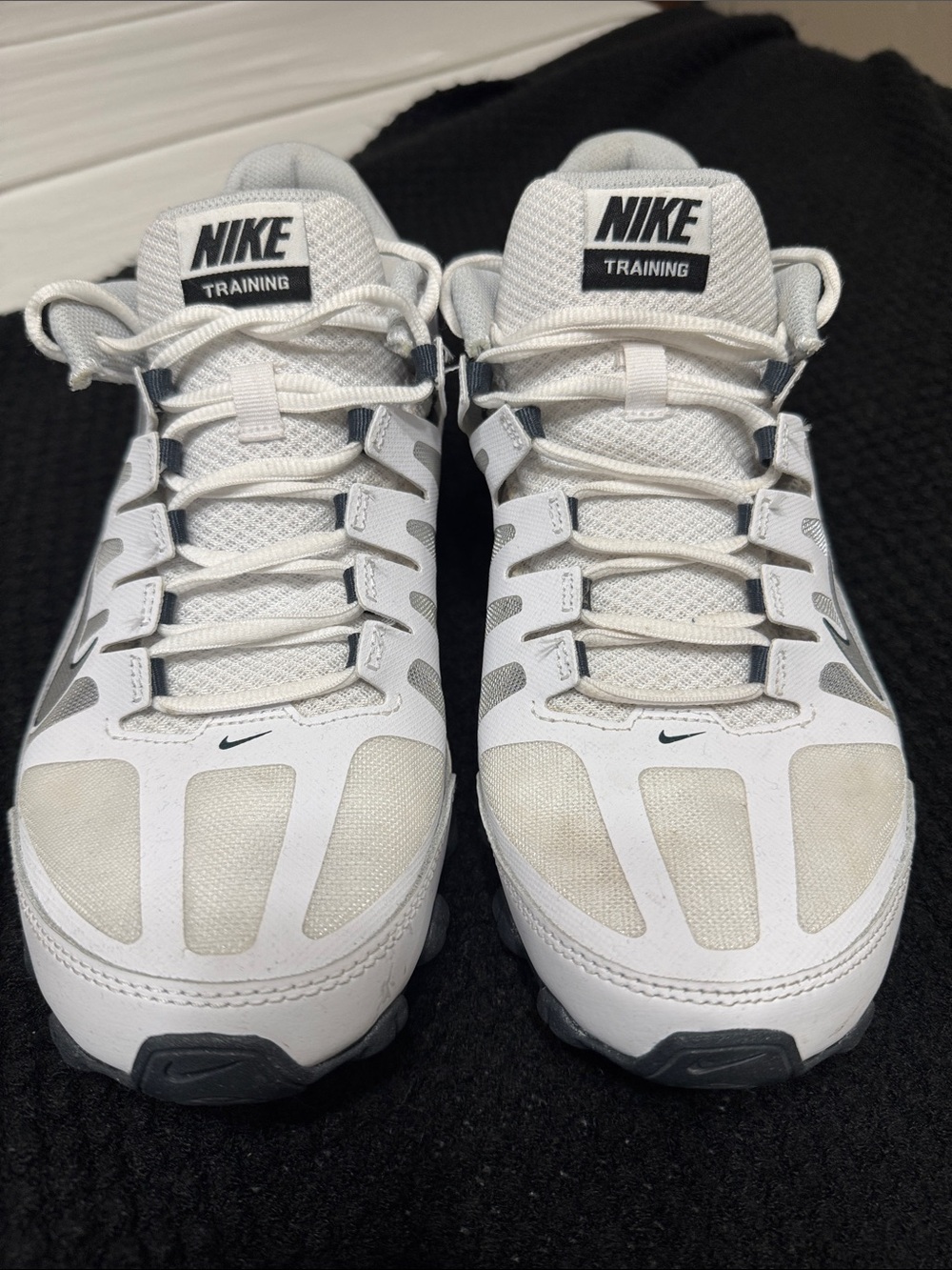 Nike White and Gray Training Sneakers